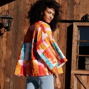 NWT Anthropologie Clementine Quilted Kimono Jacket & Belt